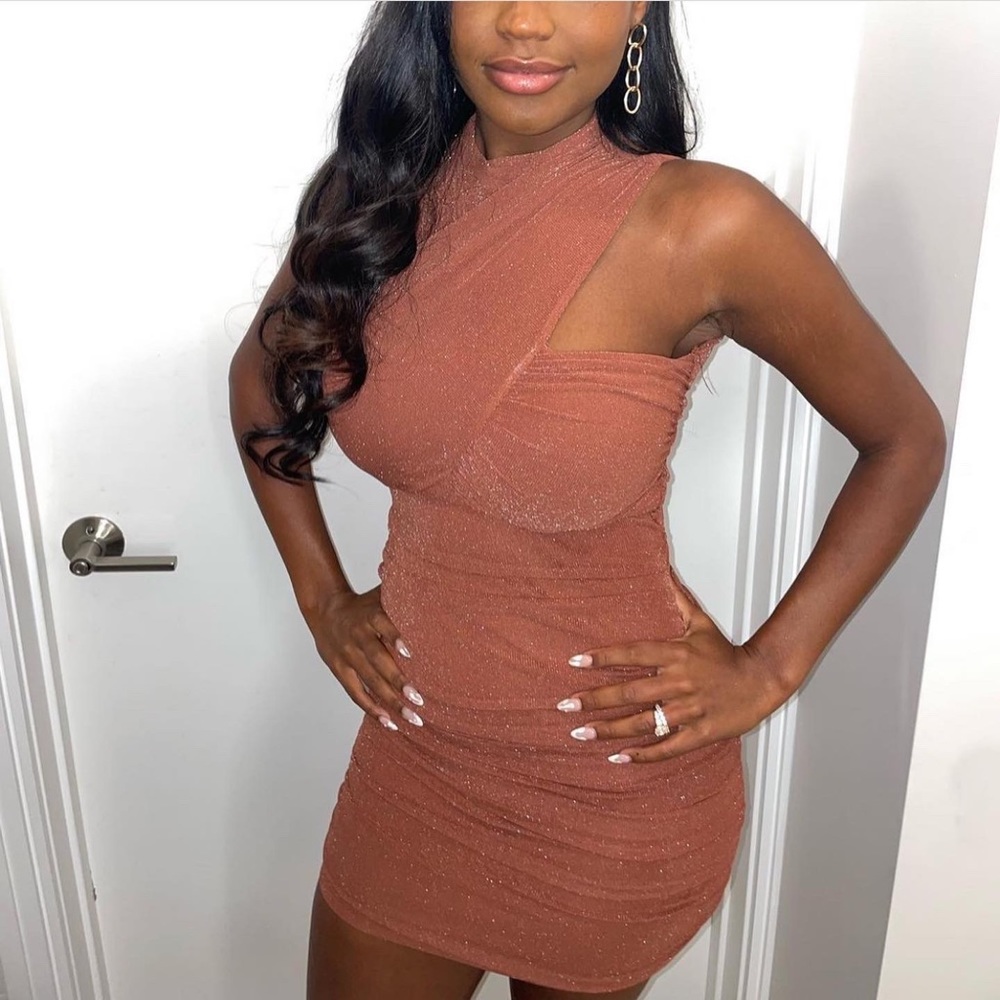 Mocha Bodycon Mini Dress